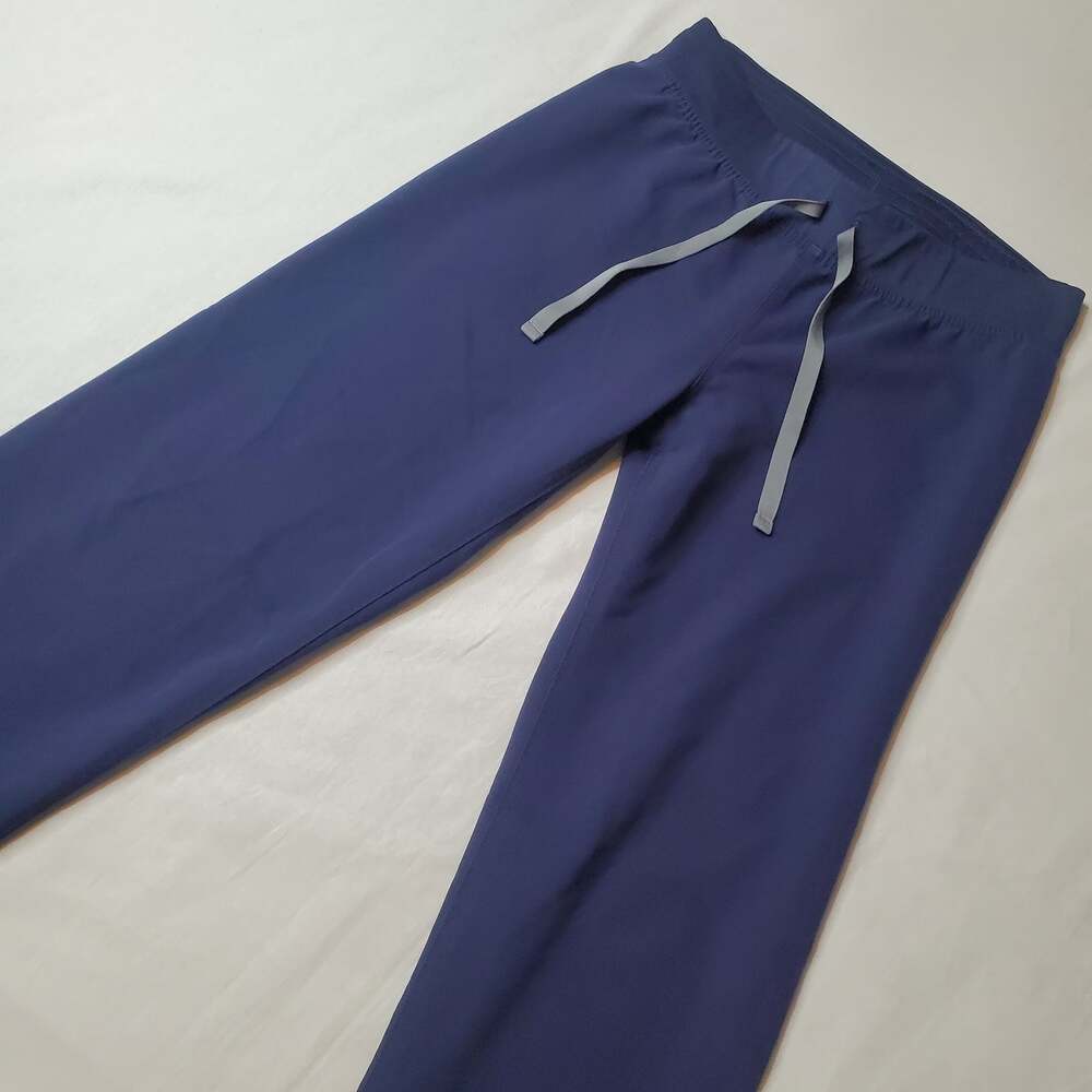 Figs Women's Size XS High Waisted Livingston Basic Scrub Pants Blue T21003